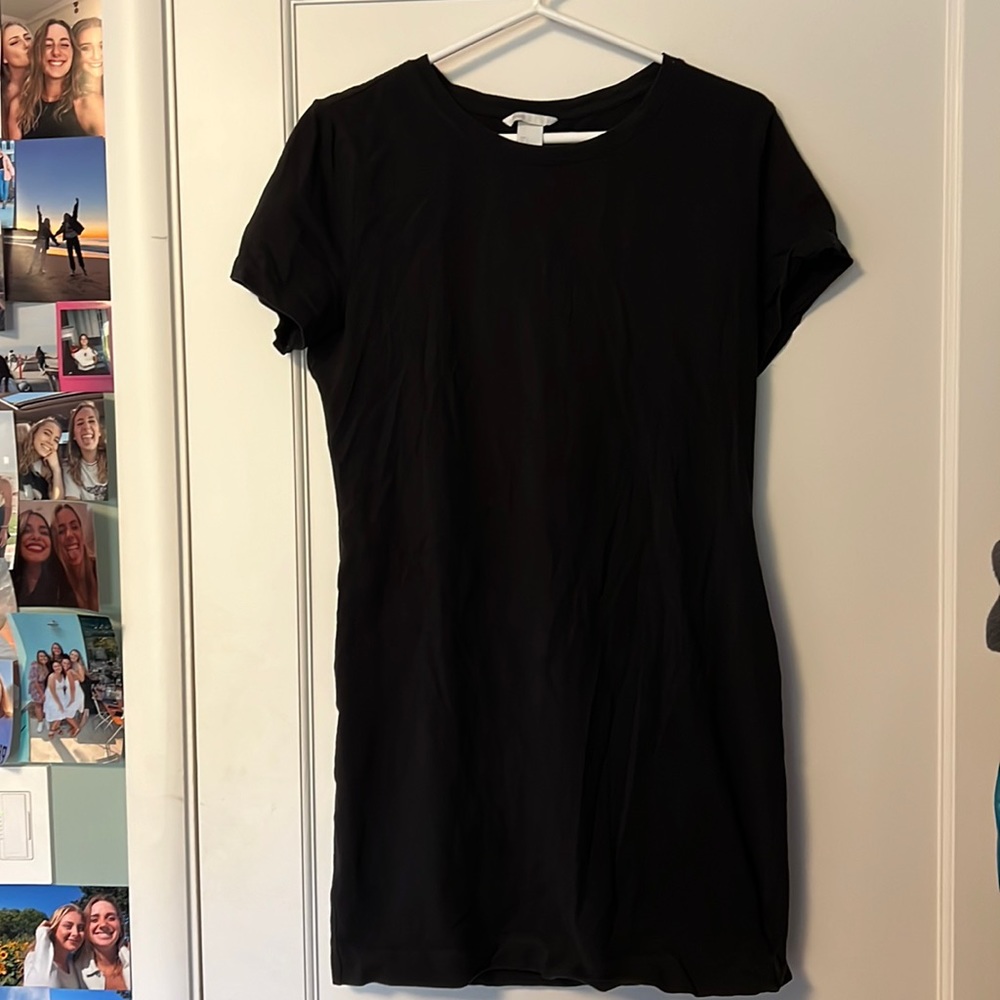H&M basic - tshirt dress - Black - Size L